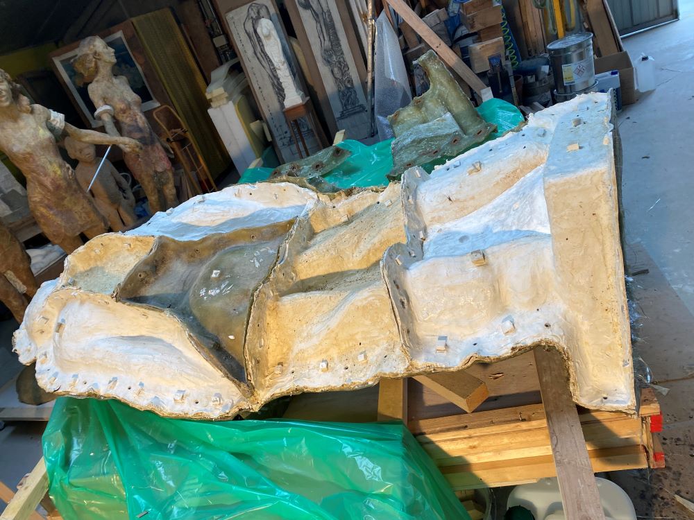 Démoulage d'un moule en élastomère 